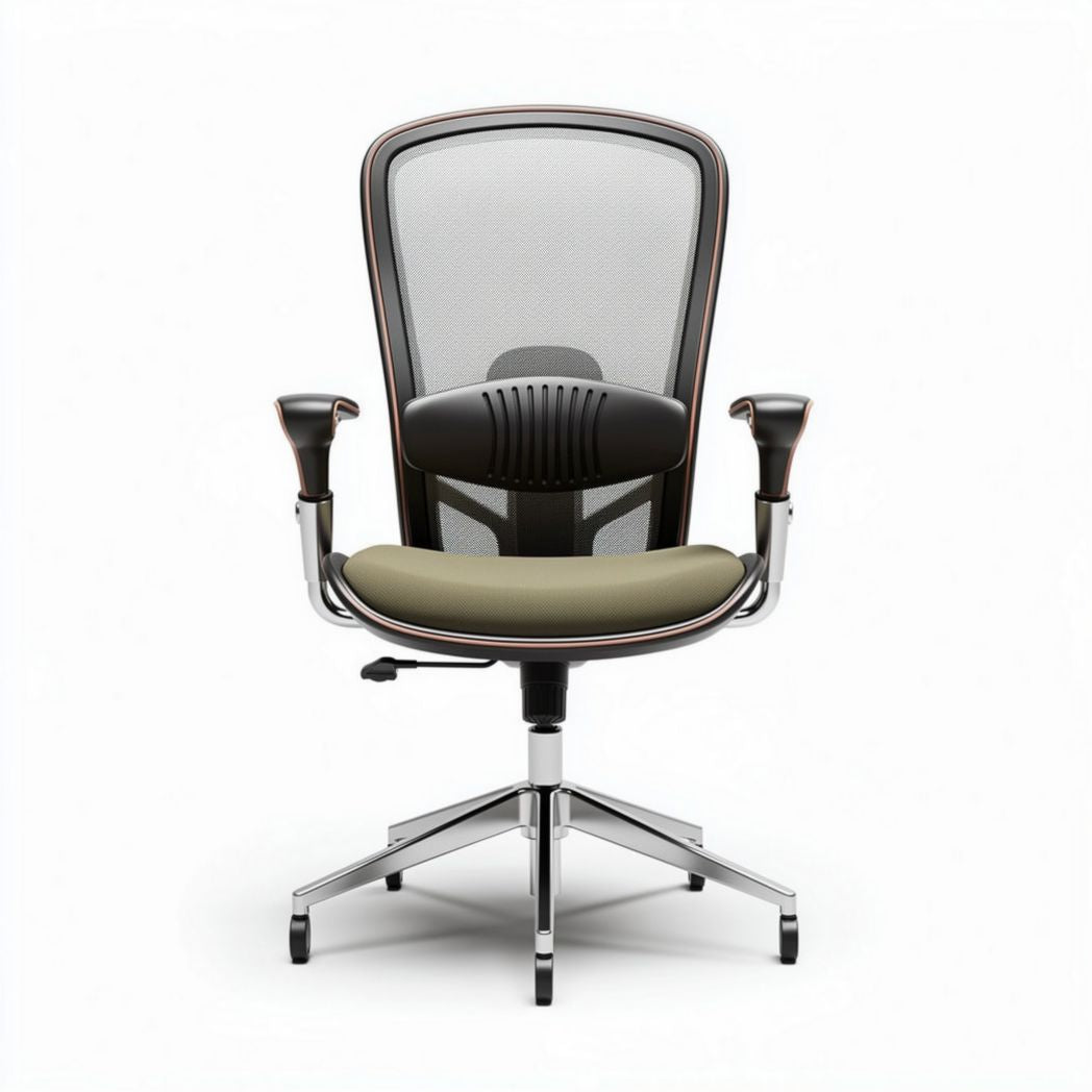 Mesh office chair with adjustable height and ergonomic design 60 x 60 x 120cm