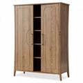 Wooden storage cabinet with adjustable shelves and doors 80 x 40 x 180cm