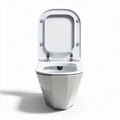 Modern ceramic toilet with elongated bowl and slim design 50 x 35 x 40cm